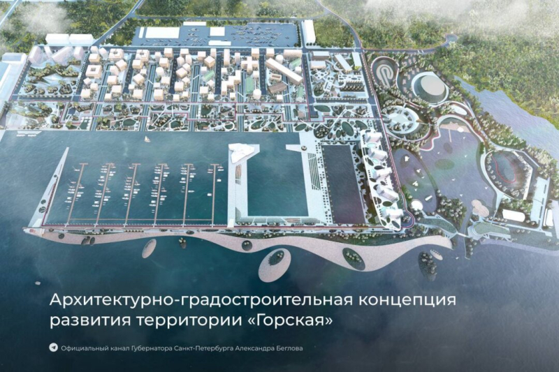 Смольный опубликовал проект планировки будущего кластера в Горской
